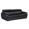Homeroots 86" Black Leather Sofa With Silver Legs 329519 - alternate 2