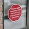 Signmission Forklifts Must Completely Stop and, 4 inch X 4 inch, Vinyl Decal, 2PK OC-D-2PACK-4-256 - alternate 2