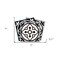 Homeroots 7" X 7" Black And White Rory Peel And Stick Removable Tiles 390726 - alternate 4