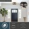 Vaxcel Harrison Matte Black 3-Light Flush Mount Ceiling Light with Clear Seeded Glass, 13.25-In. C0359 - alternate 6