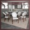 Leisuremod Opaline Series Elegant Wooden Dining Chair in Black Velvet and White, 4PK OC24BLW4 - alternate 2