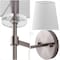 Jonathan Y Olivia 6.5 in. 1-Light Contemporary Traditional Candlestick Metal/Crystal LED Vanity Light w/Fabric JYL9920D - alternate 3