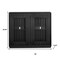 Homeroots 39in Black Wood Accent Cabinet 691667 - alternate 2