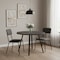 Homeroots 47" Gray And Black Rounded Metal Three Leg Base Dining Table 376477 - alternate 5