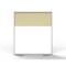 Ghent Floor Partition, Aluminum Frame with Magnetic Porcelain and Caramel Vinyl Panels, 54''H x 48''W MP5448-20-8A - alternate 4