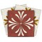 Homeroots 6" x 6" Brown And Gold Vinyl Arabesque Peel And Stick Removable Tiles 569314 - alternate 3