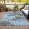 Homeroots 3' X 5' Taupe And Sky Blue Abstract Washable Indoor Outdoor Area Rug 630663 - alternate 2