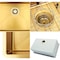 Homeroots 9in X 30in Gold Stainless Steel Undermount Kitchen Sink 719944 - alternate 3