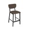 Bfm Seating Hamilton Side Barstool, Grade 3 Vinyl Seat & Back - Steel Frame - Sand Black Finish JS10B2023-2023SB - alternate 1