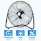 Edendirect Fans, 18 in Blade Dia, 120 V, 2200/3100/4100 CFM IR-SFC1-450B - alternate 4