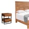 Homeroots Three Piece Brown Solid Wood Bedroom Set 636247 - alternate 4