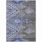 Homeroots 3' X 5' Pewter And Blue Southwestern Washable Indoor Outdoor Area Rug 603557 - alternate 4