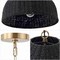 Jonathan Y Eliza 20 in. 1-Light Coastal Bohemian Woven Rattan and Iron LED Pendant, Black/Brass Gold JYL1133C - alternate 5