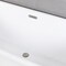 Kingston Brass 51" Acrylic Oval Double Ended Freestanding Tub with Drain, Glossy White/Brushed Nickel VT7DE512823C428 - alternate 3