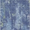 Homeroots 3' X 5' Navy Blue And Denim Blue Abstract Washable Indoor Outdoor Area Rug 610408 - alternate 2