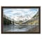 Homeroots Snowy Mountain Landscape  Black Framed Wall Art 572032 - alternate 1