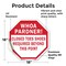 Signmission Whoa Pardner! Closed Toes Shoes Req, 18 Inch X 18 Inch, Vinyl Decal OC-D-18-40 - alternate 2