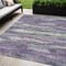 Homeroots 5' X 8' Purple And Lavender Abstract Washable Indoor Outdoor Area Rug 612546 - alternate 1