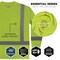 Ergodyne Hi-Vis Shirt, 3XL, Lime, Long Sleeve 22057 - alternate 3