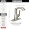 Delta Stryke Single Handle Bathroom Faucet, 6.56 in, Lumicoat Stainless 576-SS-PR-MPU-DST - alternate 4