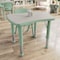 Flash Furniture Commercial Plastic Adjustable Height Activity Table-Light Gray/Sage, 26.5x21.75 YU-YCY-098-RECT-TBL-SAGE-GG - alternate 2