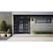 Vdomdoors Metal Double Doors Deux 1105 Gray Graphite Mirrored Glass 1 Sidelight and Top Transom Entry Modern DEUX1105DEXD-GRE-W72+14xH80+14-LH-O - alternate 2