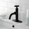 Kingston Brass One-Handle 1-Hole Bathroom Faucet with Knurled Handle, Deck Plate, and Push Pop-Up Drain KSD2820RKX - alternate 3