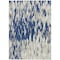 Homeroots 9' X 12' Navy Blue And Ivory Abstract Washable Indoor Outdoor Area Rug 612687 - alternate 3
