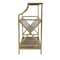 Homeroots 32" Gold Iron and Metal Two Tier Bookcase 389580 - alternate 5