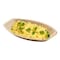 Smarty Had A Party 9" x 13" Oval Natural Palm Leaf Eco-Friendly Disposable Trays (100 Trays), 100PK 5514T-CASE - alternate 5
