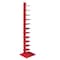 Homeroots 65" Red Twelve Tier Narrow Tower Bookcase 490412 - alternate 1