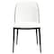 Leisuremod 82.7 in W, 29.5 in L, Manufactured Wood/Steel/PU Leather, Black/White TT84-CBL18-W - alternate 2
