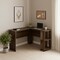Homeroots 47" Brown Wood Corner Computer Desk 489890 - alternate 5