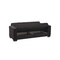 Homeroots 87" Black Microfiber Convertible Futon Sleeper Sofa And Toss Pillows With Storage 607093 - alternate 2