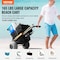 Vevor Beach Sand Cart Beach Wagon for Sand 12 in Wheels Beach Gardening CGY30003A-12SIS - alternate 3