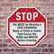 Signmission Stop You Must Be Wearing a Face Cov, 6 inch X 6 inch, Plastic Sign, 2PK OC-P-2PACK-6-53 - alternate 3