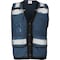 Ironwear Hi-Vis Safety Vest M Class 2 , Snap Button 8 Pockets, ID Window 1279-BS-RD-CID-MD - alternate 1