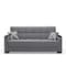 Homeroots 87" Gray Chenille Convertible Futon Sleeper Sofa And Toss Pillows With Storage 607103 - alternate 4