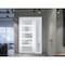 Vdomdoors Front Exterior Prehung FiberGlass Door Frosted Glass / Manux 8002 White Silk / Sidelight Exterior W MANUX8002EXD-WS-W30+14 x H80-RH - alternate 2