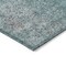 Homeroots 8' X 10' Teal Blue Gray And Charcoal Oriental Washable Indoor Outdoor Area Rug 588843 - alternate 6