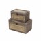 Homeroots Set of Two Brown Bamboo Box With Lid, 2PK 489349 - alternate 2