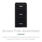 Space Solutions 14.25 in W 3 Drawer Vertical File Cabinet W/ Pencil Drawer, Black 20990 - alternate 6