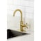 Kingston Brass Single-Handle Bar Faucet, Brushed Brass KSD8507NX - alternate 4