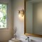 Jonathan Y Jayne 6" 1-Light Iron/Glass Cottage Rustic LED Vanity Light, Brass Gold JYL7545B - alternate 2