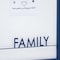 Homeroots 16" X 16" Blue And White Family Wood and Metal Square Magnetic Memo Board 516362 - alternate 2