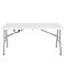 Regency Trestle 5 ft Folding Table, Fold-in-Half w/Carry Handle, Heavy-Duty Steel Frame, 60 x 29 x 29, White TBM6029WH - alternate 4