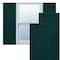 Ekena Millwork True Fit PVC Farmhouse/Flat Panel Combination Fixed Mount Shutters, Thermal Green, 12W x 44H, PR TFP101FC12X044FG - alternate 1