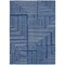 Homeroots 5' X 8' Navy Blue And Ivory Geometric Washable Indoor Outdoor Area Rug 600841 - alternate 3