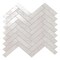 Apollo Tile Nordel 11x11 in. White Matte Porcelain Herringbone Mosaic Tile (5.88 sq ft/case) 7PK APLSTL88WHTHERA - alternate 1