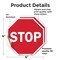 Signmission Stop, 4 inch X 4 inch, Vinyl Decal, 2PK OC-D-2PACK-4-71 - alternate 2
